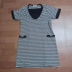 ElfinDoll ストライプ Mサイズ 授乳服 マタニティ チュニック