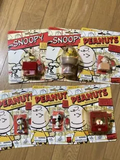 スヌーピー　ピーナッツ　キーホルダー　6個セット　キーチェーン　ブリスター