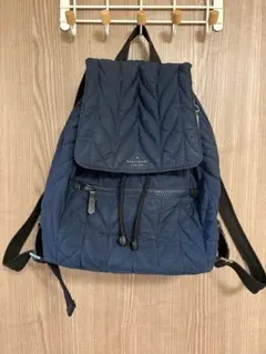 ケイトスペード キルティングリュック ネイビー