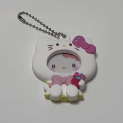 サンリオ いちご新聞50周年記念 フォトバッジ付きマスコット ハローキティ