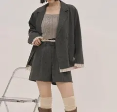 【 loin nuit 】 フリルレイヤードデザインジャケット