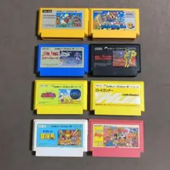 ファミコンソフト8本　スーパーマリオ3・高橋名人・迷宮組曲・スターソルジャー等