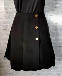 【美品】OLIVE des OLIVE 黒 ボタン付きスカート F