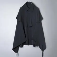 ノットコンベンショナル 23SS ギャザーケープシャツ ノットコンベンショナル 23SS ギャザーケープシャツ