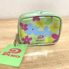 PIKO ピコ 花柄 ミニポーチ コスメポーチ 小物入れ グリーン タグ付きのサムネイル