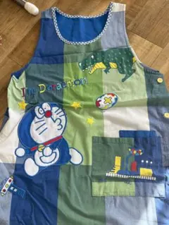 保育士エプロン　介護士エプロン　ドラえもんエプロン