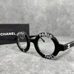 CHANEL ヴィンテージ ラウンド ロゴ サングラス 90s ココマーク 白 CHANEL ヴィンテージ ラウンド ロゴ サングラス 90s ココマーク 白