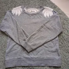 Market グレー 刺繍 トレーナー М コーエン 長袖 レディース 花