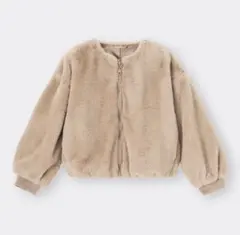 新品タグ付き　110 GIRLS フェイクファーブルゾン　GU