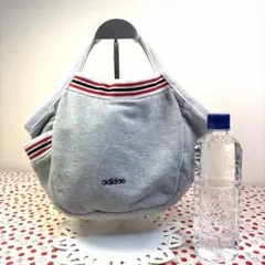【希少】adidas アディダス スウェット地 トートバッグ ミニバッグ グレー