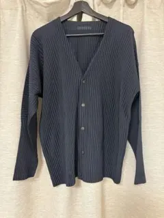 HOMME PLISSÉ BASICS Vネック長袖カーディガンブラックサイズ2 - メルカリ