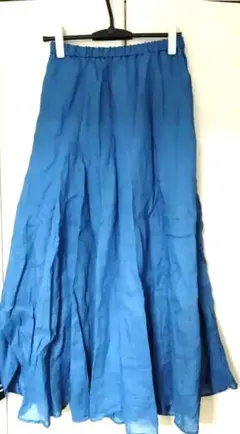 【美品】dresslave　リネン　麻　きれい色　ロングスカートのサムネイル