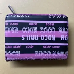 ROCO NAILS ロコネイル 二つ折り財布 ピンク×黒のサムネイル