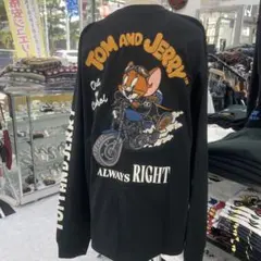 （17）トムとジェリー 長袖カットソー ブラック