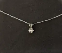 シルバー925 ネックレス　雪の結晶モチーフ