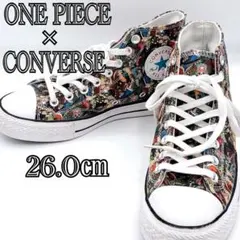 ONE PIECE × CONVERSE ハイカット 26cm コラボ 総柄