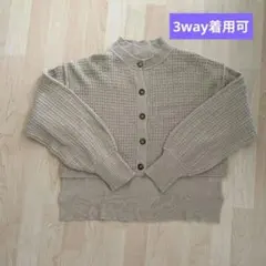 earth music&ecology ニットカーディガントップスFフリーサイズ