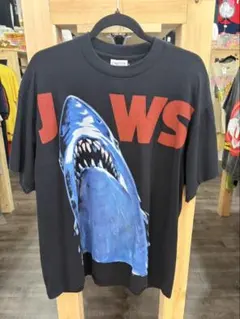3778 Jaws ジョーズ ムービーT シングルステッチ Tシャツ 黒 - メルカリ