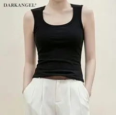 DARKANGEL カップ付き タンクトップ ブラックのサムネイル
