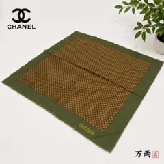 ◆CHANEL◆スカーフ ヴィンテージ GREEN チェック シャネル