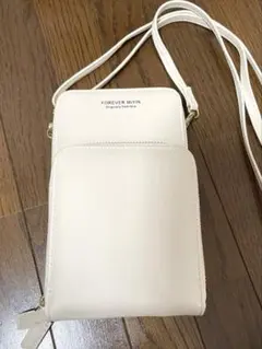 【アイボリー】スマホショルダーバッグのサムネイル