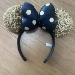 ディズニーリゾート スパンコールカチューシャ ゴールド