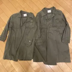 秋物お値下げ♡ZARAgirlsカーキトレンチコート2枚組