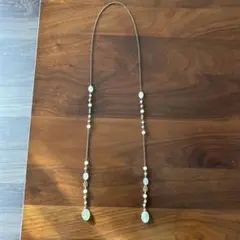 ネックレス　アンティーク調　天然石