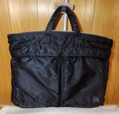 PORTER TANKER ポータートートバッグ　A4可 ブラック トートバッグ