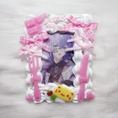 トレカケース デコ ホイップデコ リボン ギンガムチェック ピンク 白 量産型