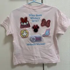 futafutaミニー・マウス ピンク Tシャツ 80サイズ