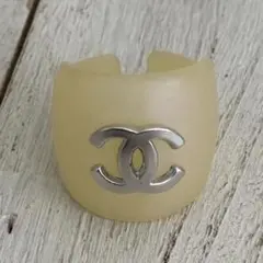 CHANEL ココマーク レジン リング オレンジ 箱付き - メルカリ