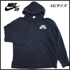 NIKE SB 大人気 パーカー 黒 XXL ビッグサイズ ロゴ スケート