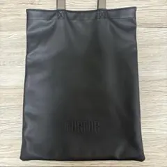 FURFUR バイカラーレザーライクトートバッグ ブラックのサムネイル
