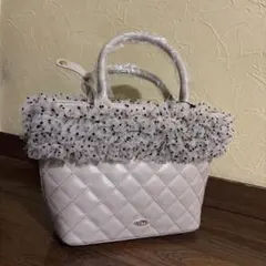 ヘザー リボン ボストンバッグ ドット柄 | Mercari