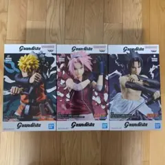 Grandista フィギュア 3体セット ナルト サクラ サスケ