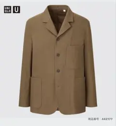 ユニクロU ブラウンセットアップ