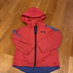 赤 フード付きナイロンジャケットapres les cours110センチ