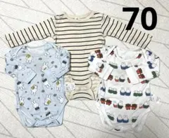 長袖 ロンパース肌着 3着セット　H&M UNIQLO