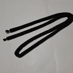 正絹丸ぐけ 帯締め　黒