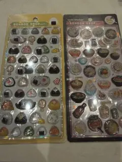 ボンボンドロップシール　和柄　おにぎり　ラーメン