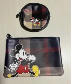 ミッキー＆ミニー　ポーチ　２個セット