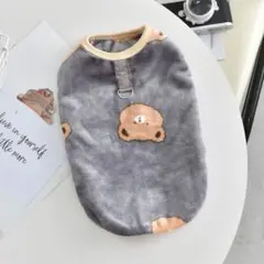 【送料無料】 サイズS 犬服 ドッグウェア 熊モチーフデザイン あったかい秋冬服