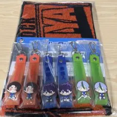 ブルーロック一番くじ　タオル　ラバーキーホルダーセット雪宮剣優　島旅人　乙夜