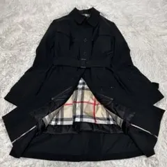 極美品　バーバリーロンドン　メガネチェック　ダウンライナー　トレンチコート　40