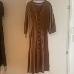 ZARA ワンピース ブラウン