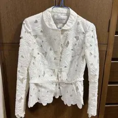 VALENTINO コットンレースショールカラージャケット クリーニング済みのサムネイル