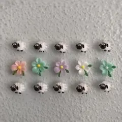 ネイルパーツ ひつじのショーン フラワー A90