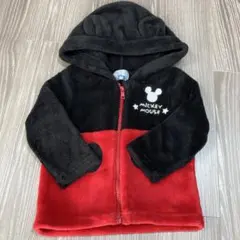 ミッキーマウス　もこもこ　アウター　ディズニー　80サイズ　西松屋　パーカー