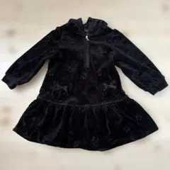 JILL STUART ブラックワンピース 90サイズ　ベロア